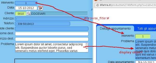 Update other fields in a form with #browse_filter# in a lookup object